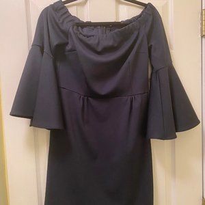 Trina Turk Navy blue Off Shoulder Cocktail Dress, Size 6, Worn Once